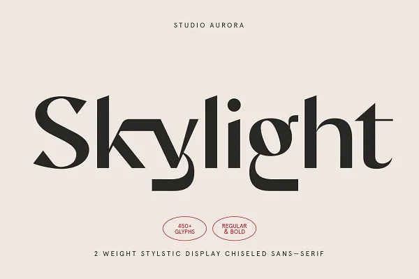 Download Skylight – Display Sans-Serif Font Font Free - Kufonts.com